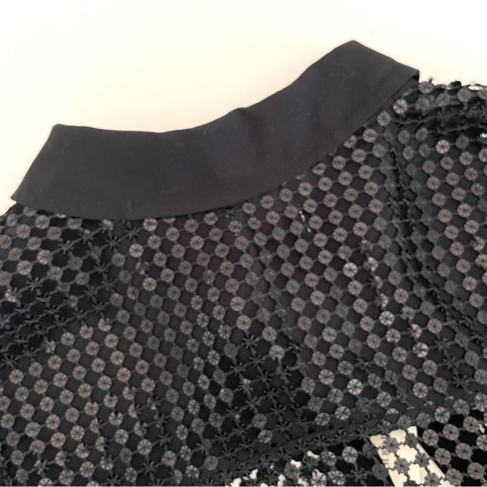 Anthropologie Pilcro Long Sleeve Chainmail Button Down Blouse - Picture 12 of 15